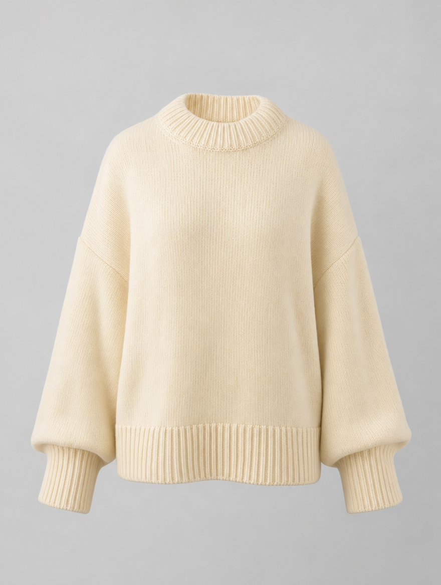 Stilvoller Damen Grobstrickpullover für den Herbst, ideal für einen eleganten Casual-Look.