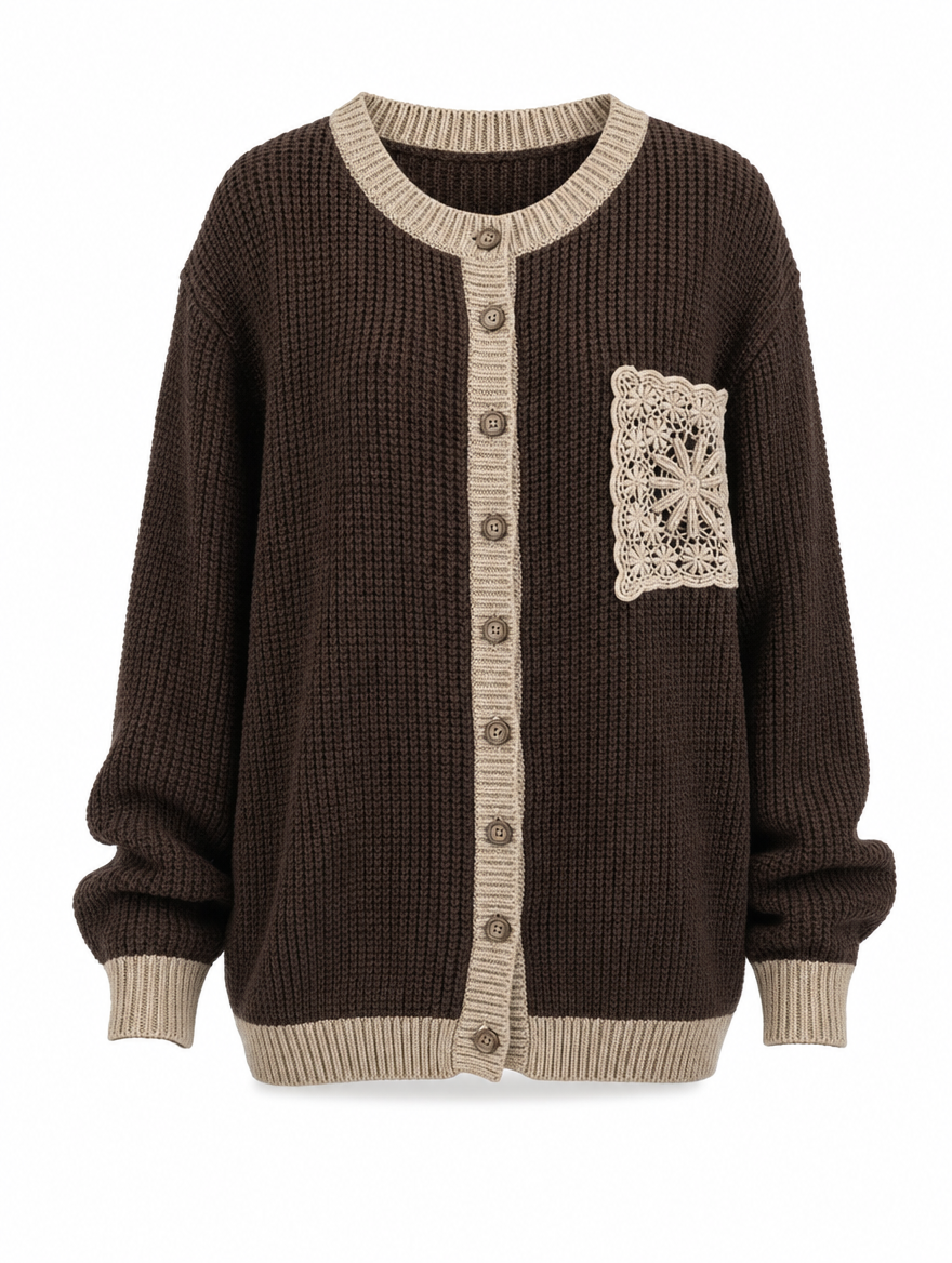Hochwertige Damen Strickjacke, angenehm weich. Perfekte Herbstmode oder Winterkleidung, mit elegantem Look.