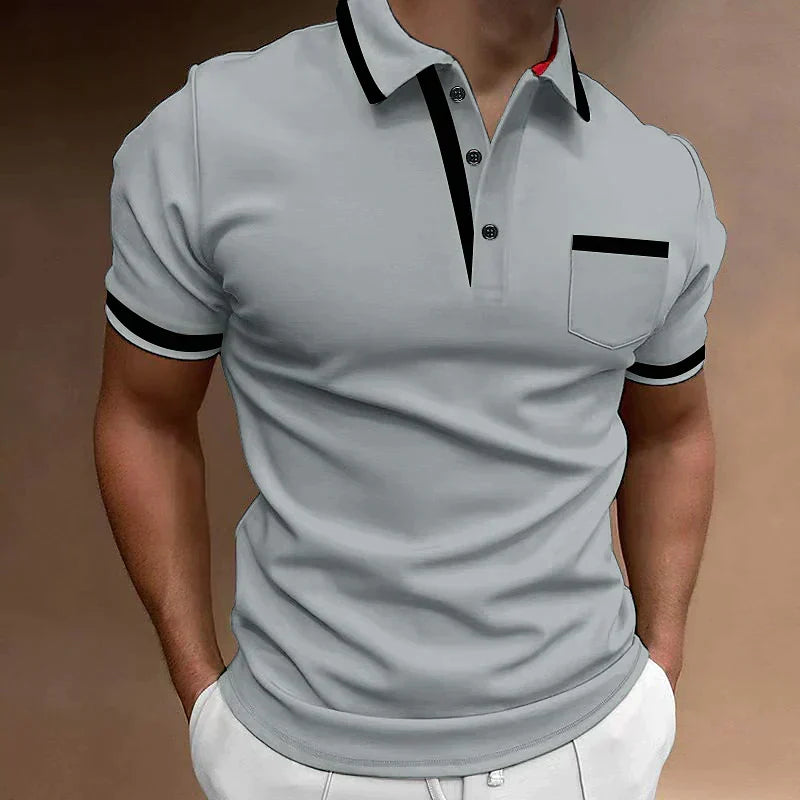 Elegantes klassisches Herren Poloshirt mit Kurzarm. Komfortables Oberteil für jeden Anlass.