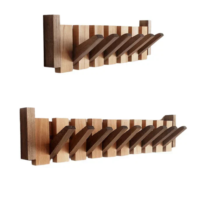 Hochwertige Design-Wandgarderobe "Klavier" in Schwarz-Weiß. Langlebige, praktische Flurgarderobe.