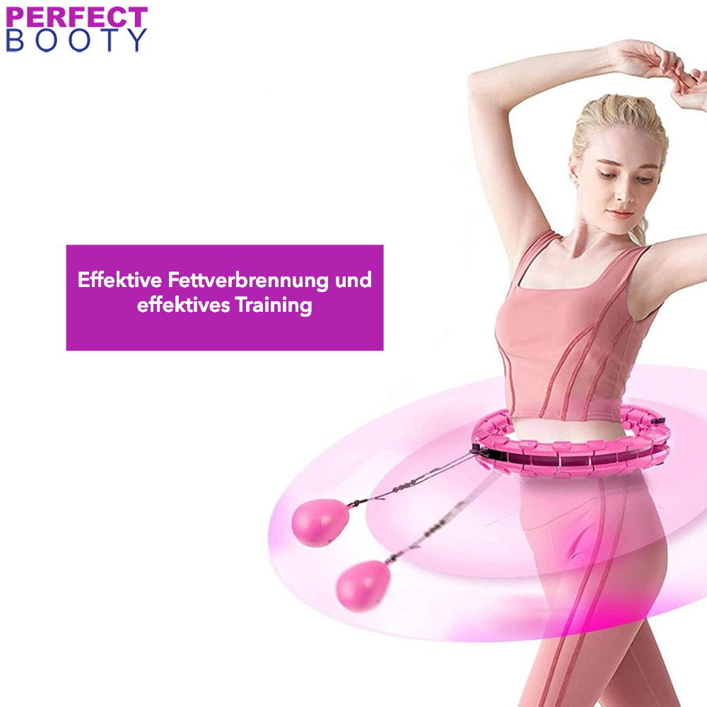 Detailansicht: Intelligenter Fitness-Hoop, ideal für Bauchtraining, Core-Stärkung und Hula-Hoop-Workouts.