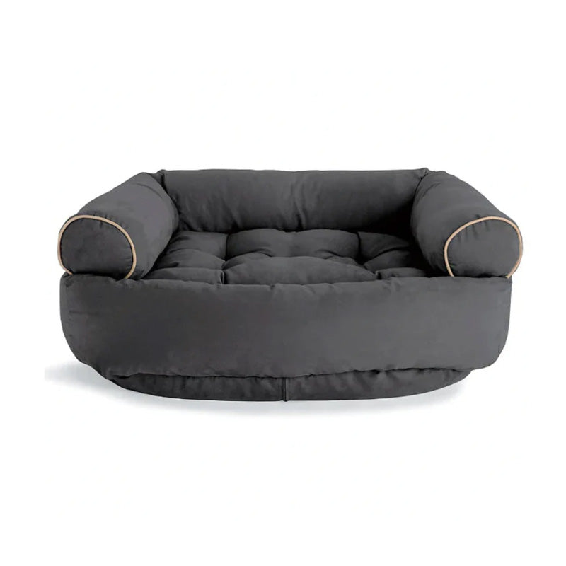 Orthopädisches Hundesofa: Gelenkschonend, beruhigend, waschbar und kratzfest für gesunden Hundeschlaf.