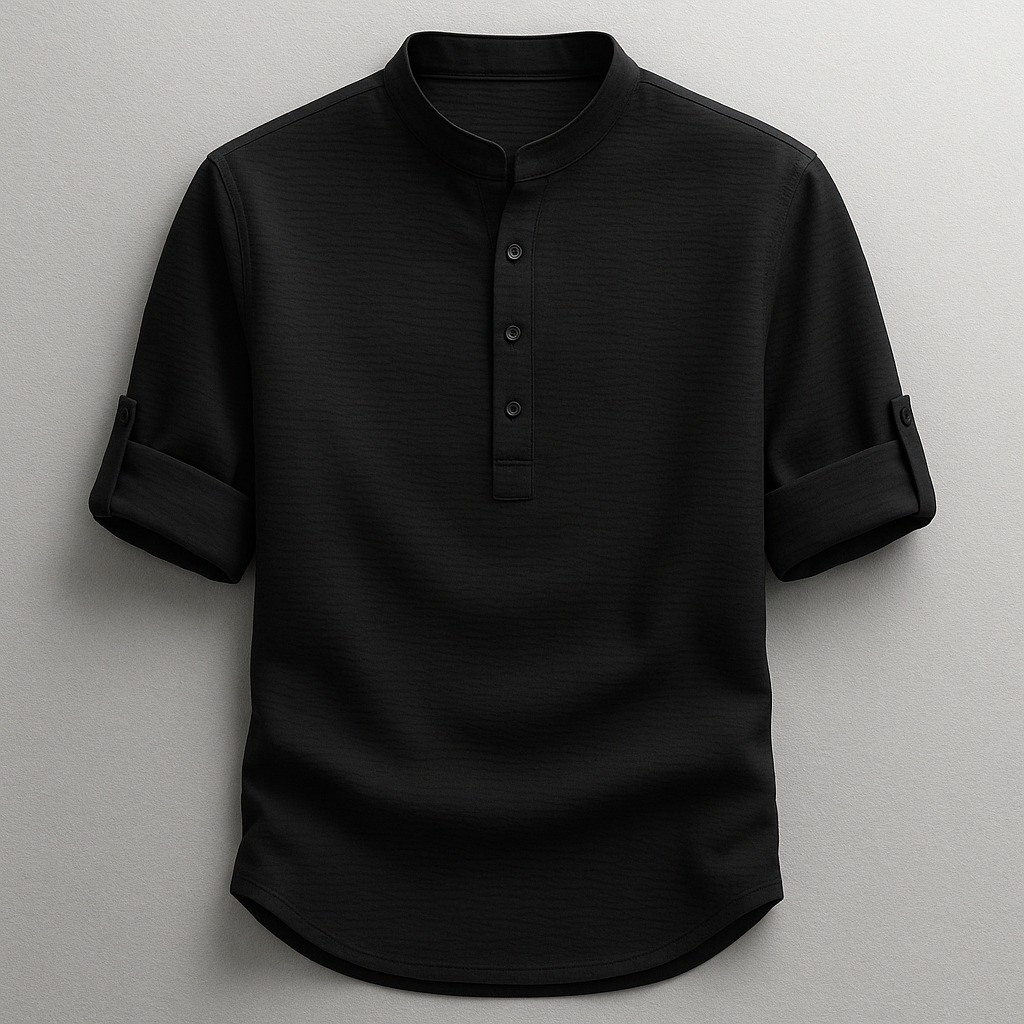 Klassisches Herren Hemd, Langarm, in figurbetontem Tailored Fit, ideal für professionelle und legere Looks.