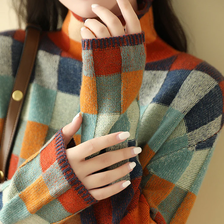Vielseitiger Damen Rollkragenpullover. Warmer Strickpullover für Freizeit, Büro und elegante Winter-Looks.