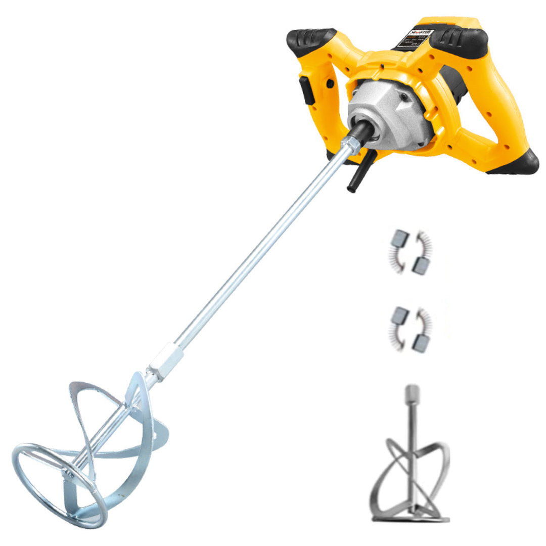Ergonomischer elektrischer Baumischer 2400W, robustes Werkzeug für schnelles Mischen von Zement und flüssigen Materialien.