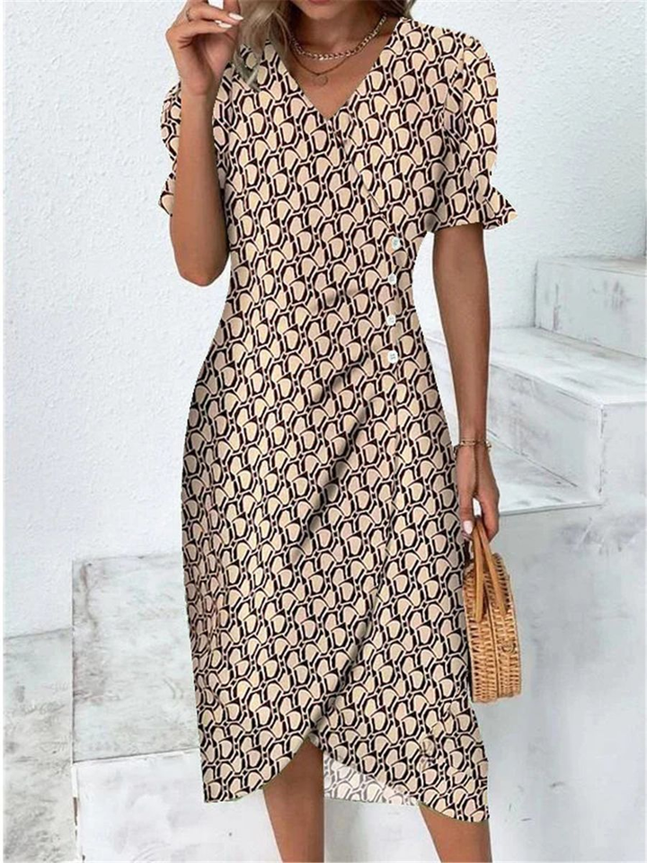 Schwarzes romantisches Plissee Blumen Midikleid für Damen, perfekt für festliche Anlässe & Frühling.