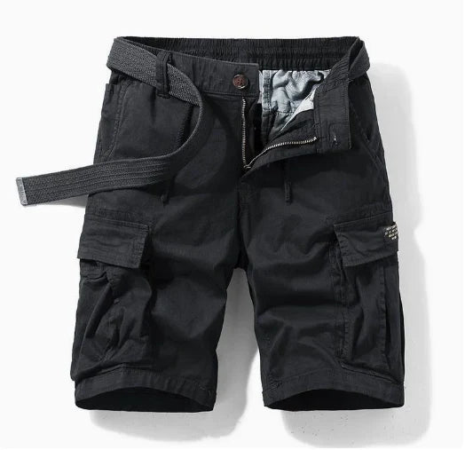 Stylische Herren Cargo Shorts mit geradem Schnitt, mehrere Taschen, perfekt für den Sommerurlaub und lässige Outfits.