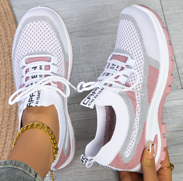 Damen Orthopädische Sneaker für den Alltag. Bequeme, fussfreundliche und leichte Schuhe für optimalen Gehkomfort.