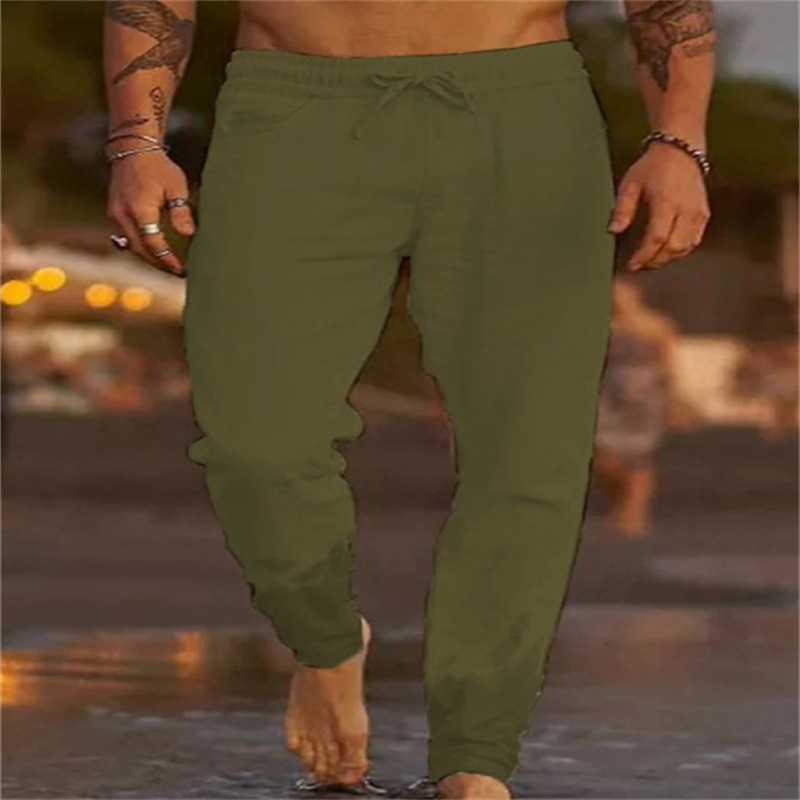 Stylische Herren Sommerhose, lockerer Fit mit Kordelzug, perfekt für entspannte Tage am Strand oder in der Stadt.