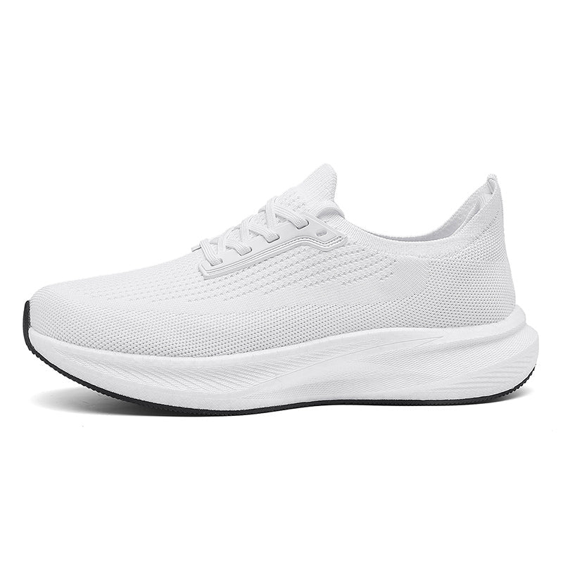 Schwarze orthopädische Damen Alltags-Sneaker mit dämpfendem Memory Schaum.