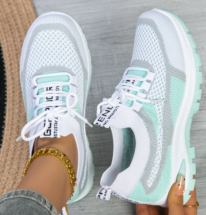 Leichte Damen Komfortschuhe. Orthopädische Walking Sneaker mit atmungsaktivem Design und stossdämpfender Sohle.
