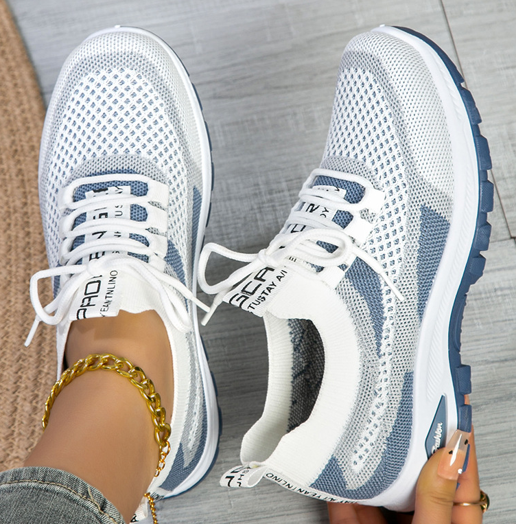 Damen Orthopädische Walking Sneaker. Leichter, atmungsaktiver Komfortschuh für gesunde Füsse im Alltag.