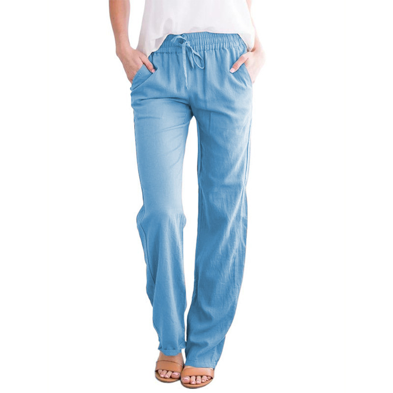 Komfortable Damen Sommerhose, atmungsaktiv & leicht. Lockere Passform für entspannte Tage & Frühling/Sommer.