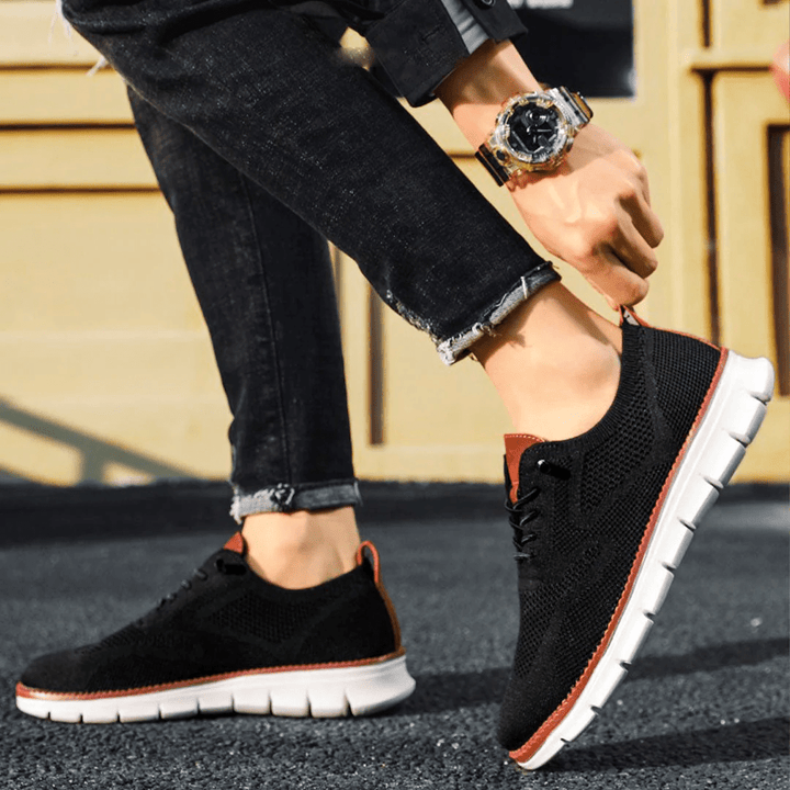 Vielseitige olivfarbene Herren-Sneakers, die Bequemlichkeit und modernen Look vereinen.