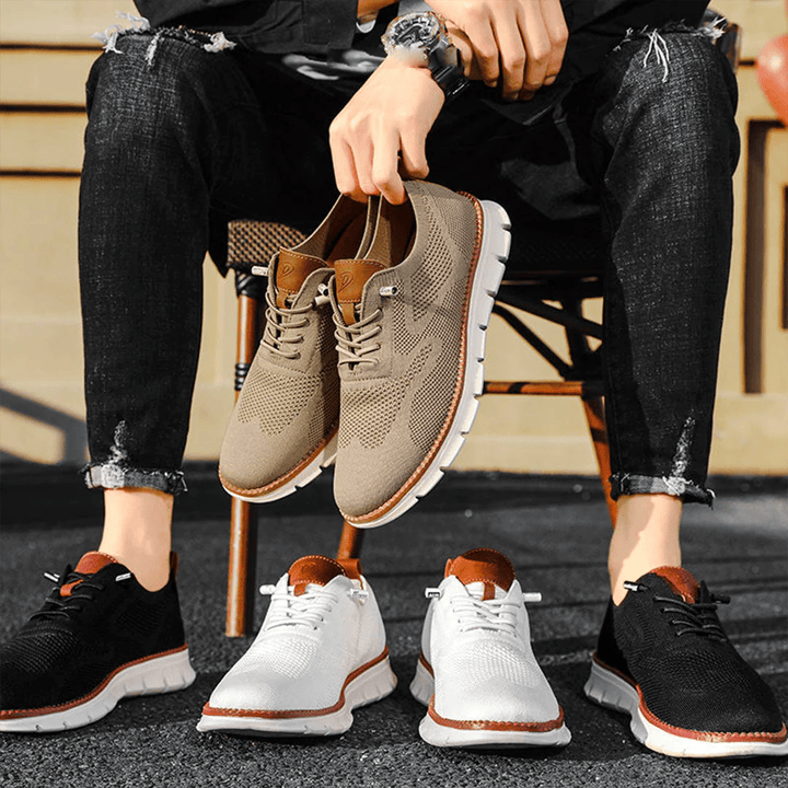 Stilvolle Herren-Freizeitschuhe in Oliv, Karamell, Braun, Schwarz, Weiß, für jeden Geschmack.