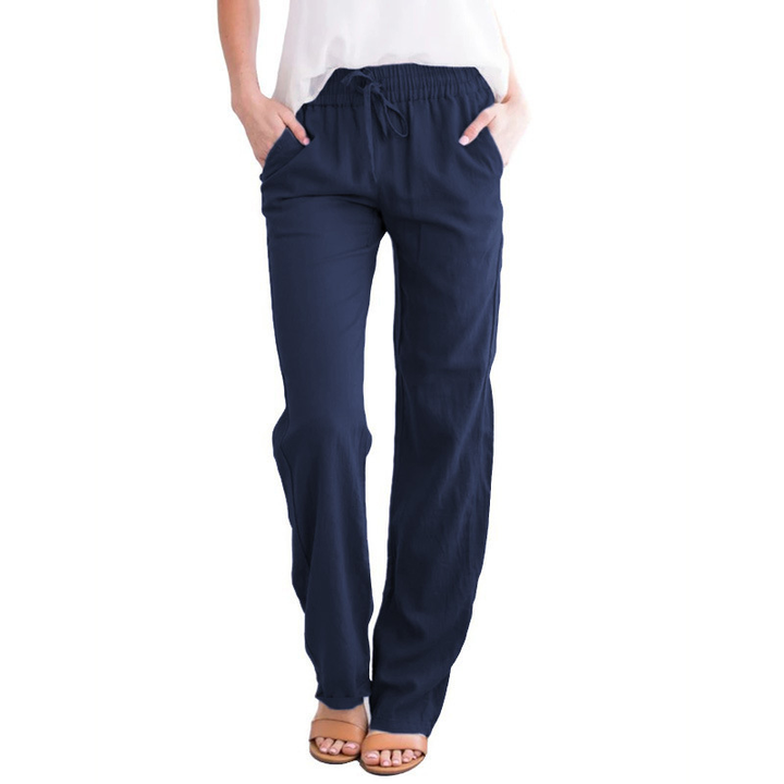 Elegante Damen Sommerhose mit lockerer Passform für mühelosen Stil & Komfort. Atmungsaktiv & vielseitig für Freizeit.