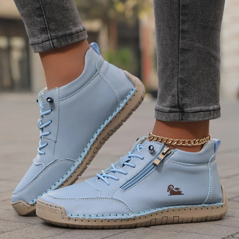 Vegane, atmungsaktive schwarze Damen Barfußschuhe. Perfekt für gesundes, natürliches Gehen.