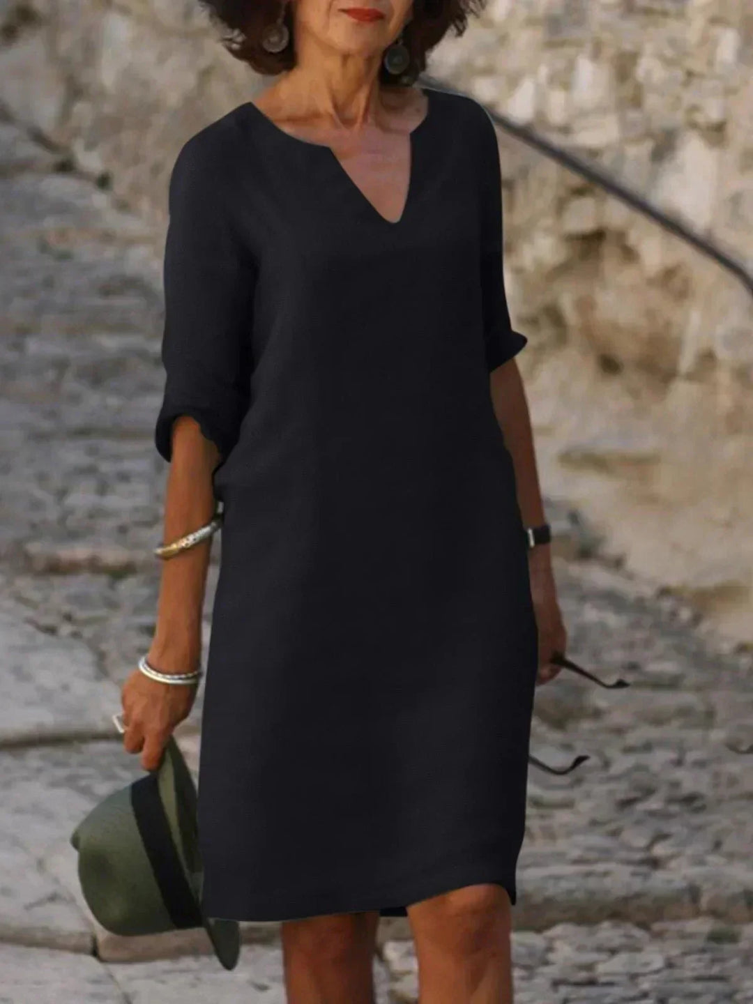 Leichtes, modisches Damen Midi Kleid, perfekt als Sommer- und Freizeitkleid.