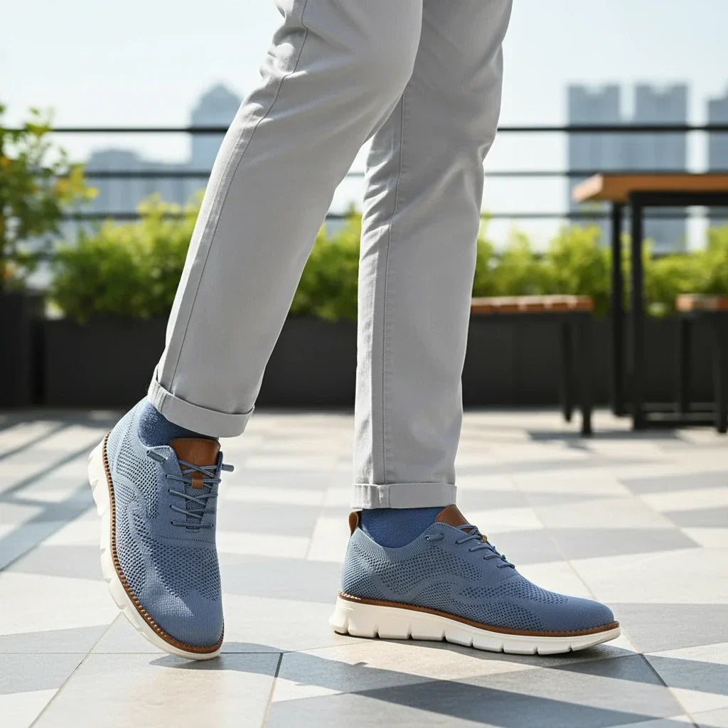 Bequeme Herren Schnürschuhe, leicht und stilvoll; ideale Komfortschuhe für lässige Alltags-Outfits.
