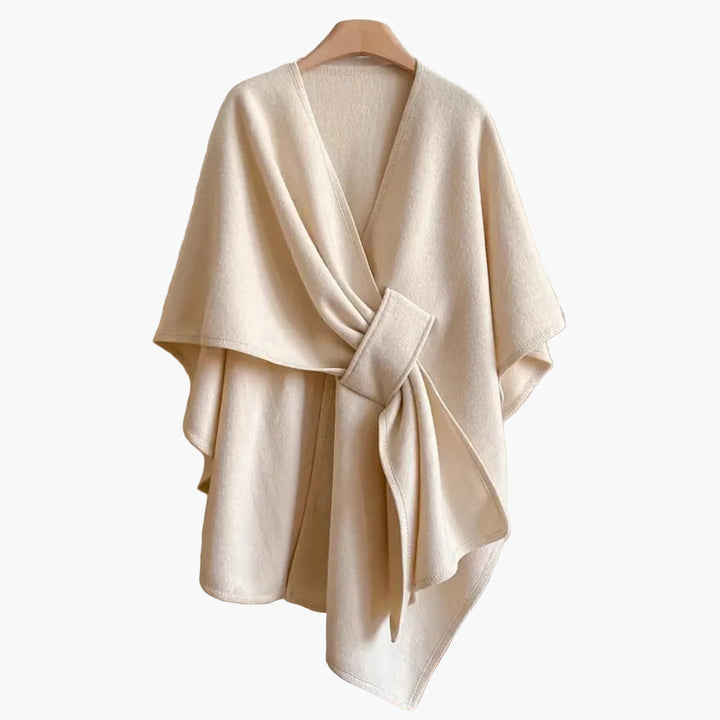 Vielseitiger Damen Poncho-Schal als elegantes Mode-Accessoire; als Poncho oder Schal tragbar, Einheitsgröße.