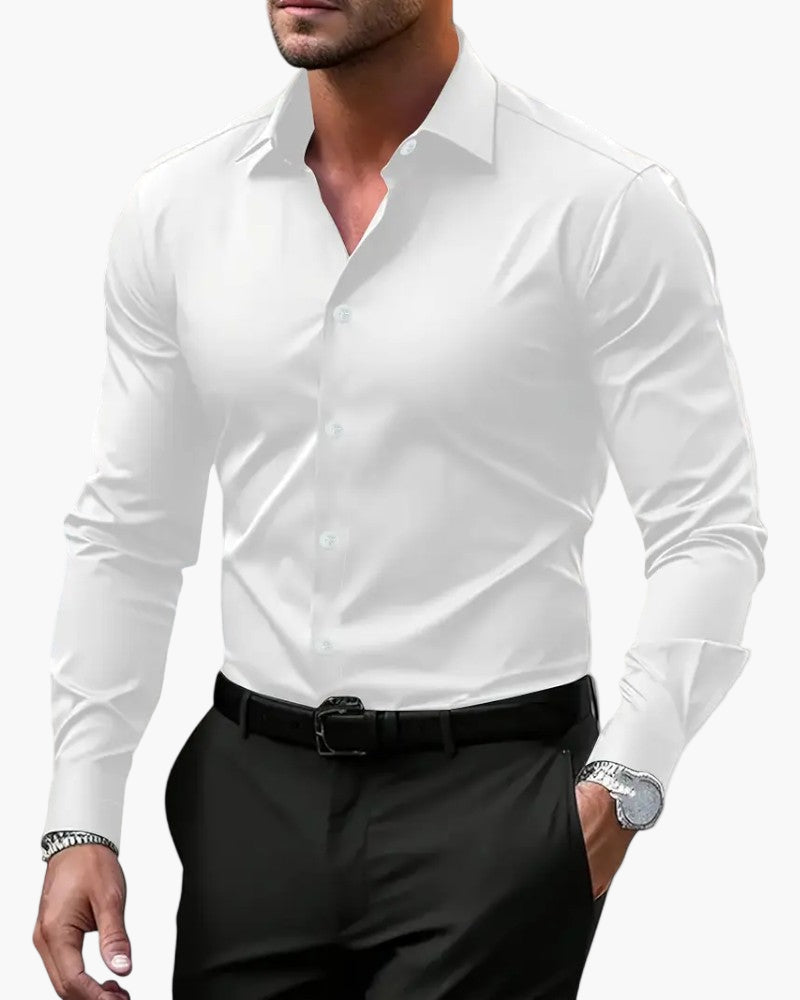 Stilvolles Herrenhemd, modern geschnittenes Business-Hemd in Slim Fit, perfekt für den vielseitigen Mann.