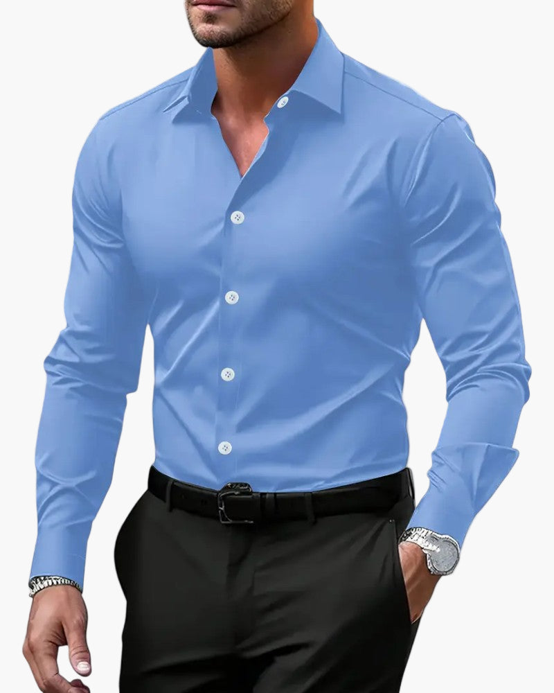 Vielseitiges Herrenhemd, elegantes Business-Hemd für Büro, Freizeit und festliche Anlässe, klassisch.