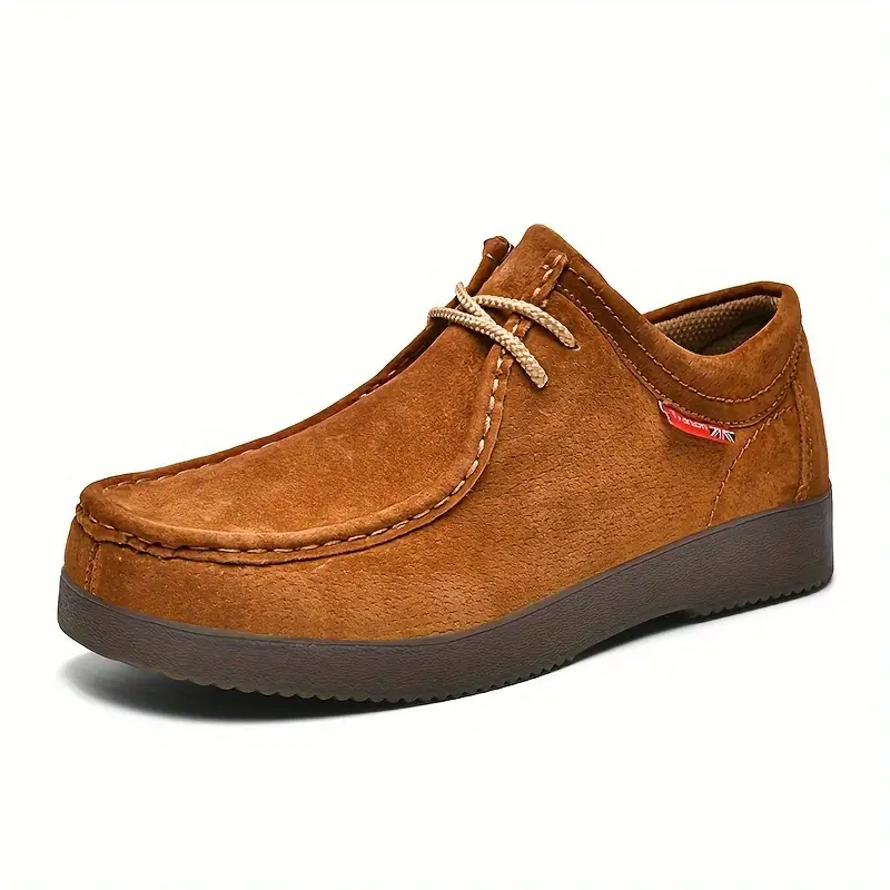 Bequeme Kaffeebraune Herren Slip-On Loafer, orthopädisch mit rutschfester Sohle, ideal als Alltagsschuh.