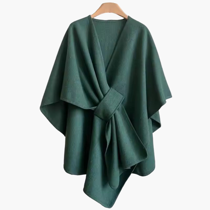 Wärmender & stylischer Damen Poncho-Schal, macht jedes Outfit elegant, aus kuscheligem, langlebigem Wollmix.