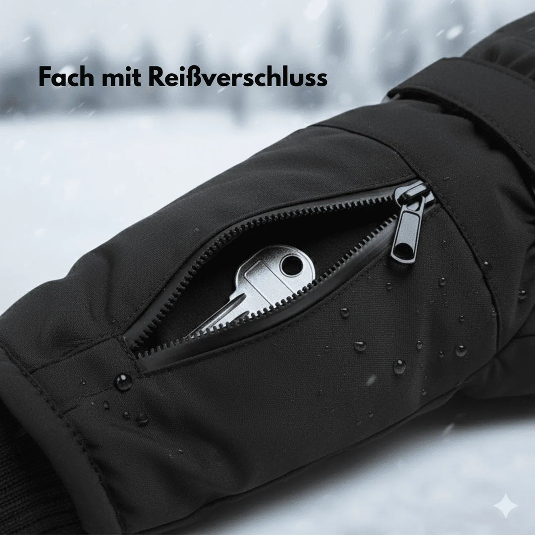 Unisex Thermo Extreme Winterhandschuhe in Aktion, bieten optimalen Kälteschutz bei Outdoor-Sportarten.