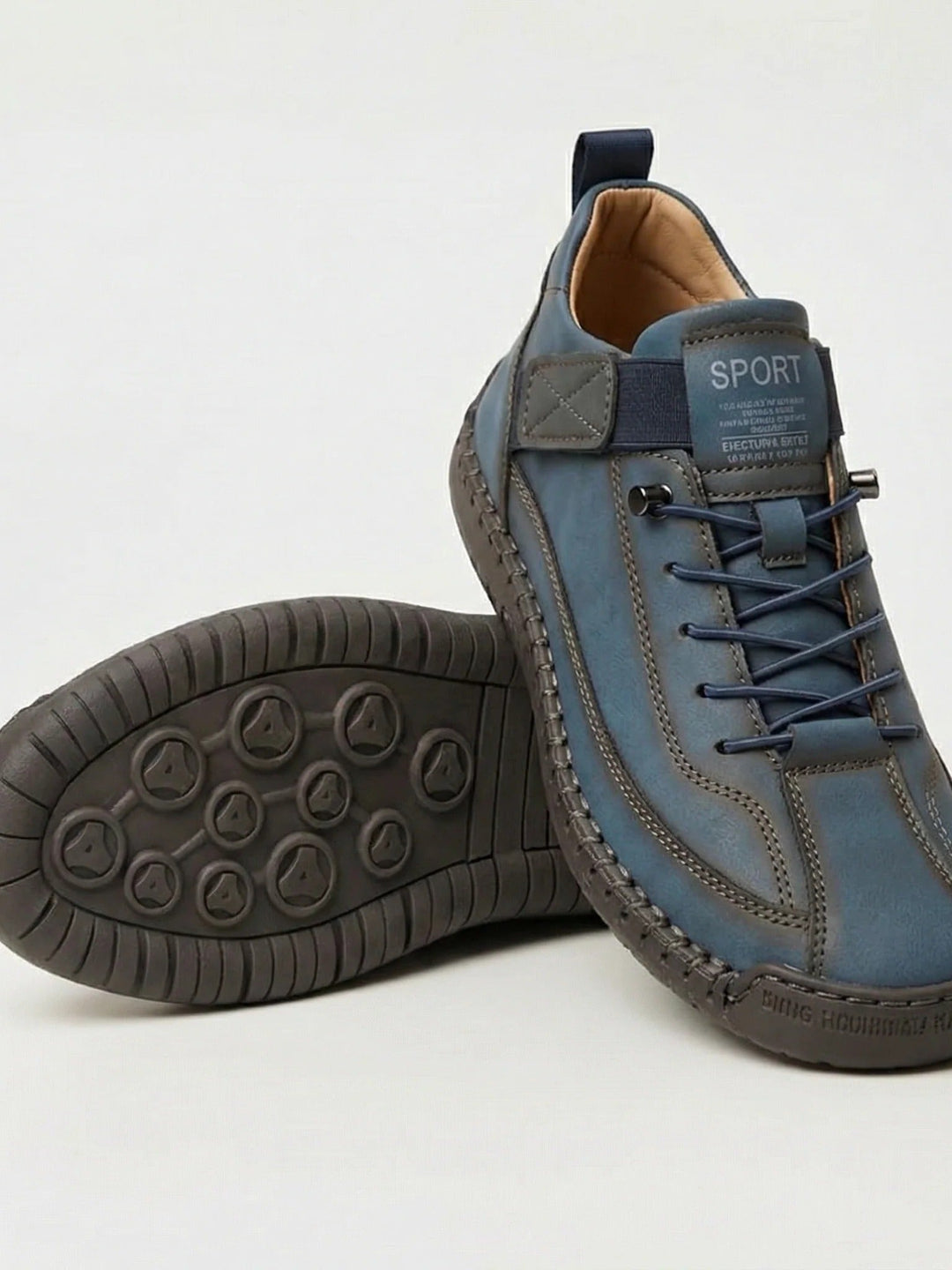 Seitenansicht der Unisex Sportschuhe mit Dämpfung, ergonomisches Design für optimalen Halt beim Walking.