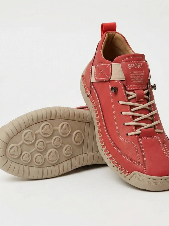 Sohle der Unisex Sportschuhe mit Dämpfung, griffiges Profil für Stabilität beim Jogging und Walking.