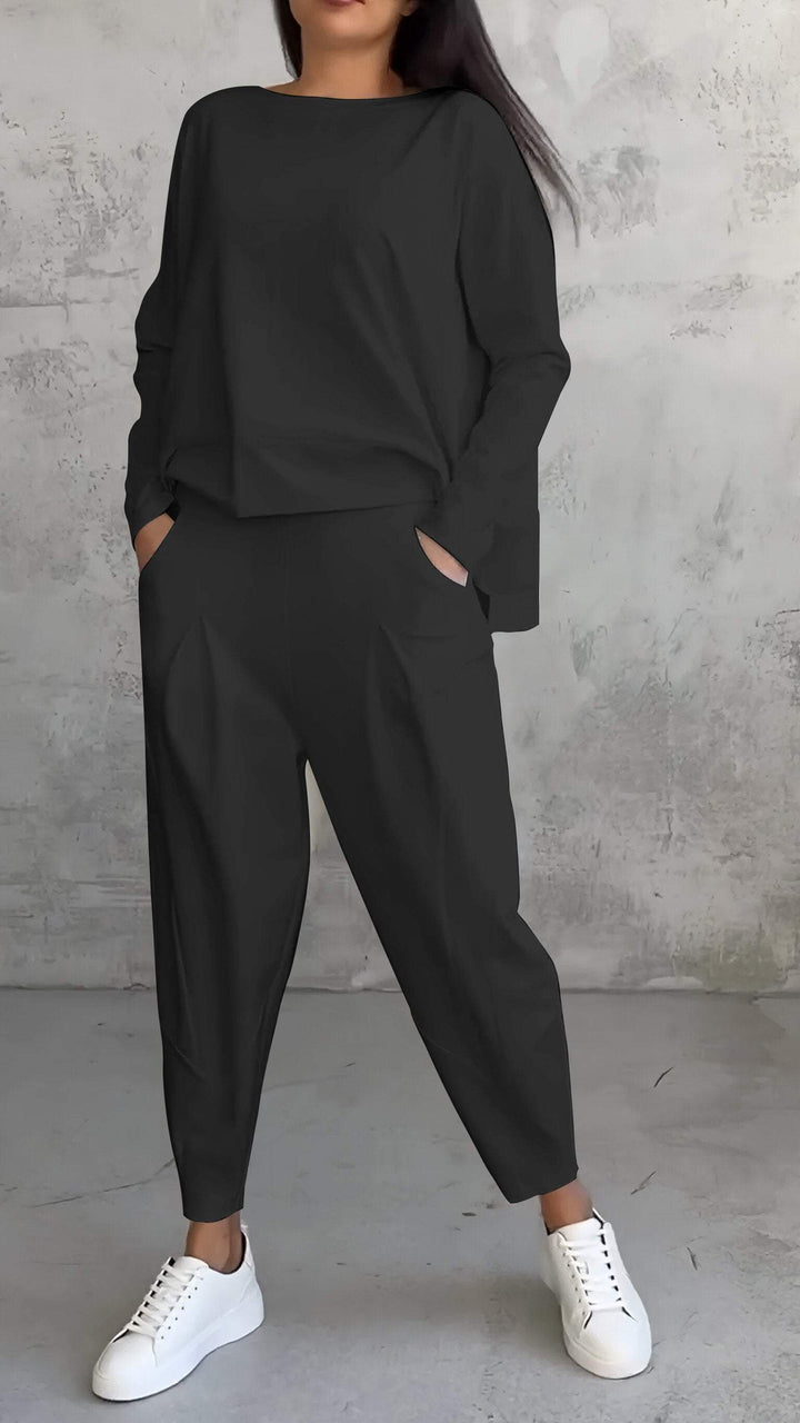 Stilvolles Damen Fashion Set in Grau, ideal für Freizeit & Alltag. Modernes Design mit hohem Tragekomfort.