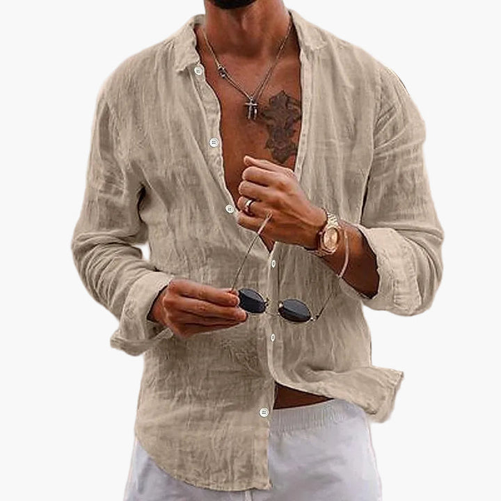 Herren Sommerhemd mit Relaxed Fit, Kurzarm, lässig und bequem für entspannte Freizeitmomente.