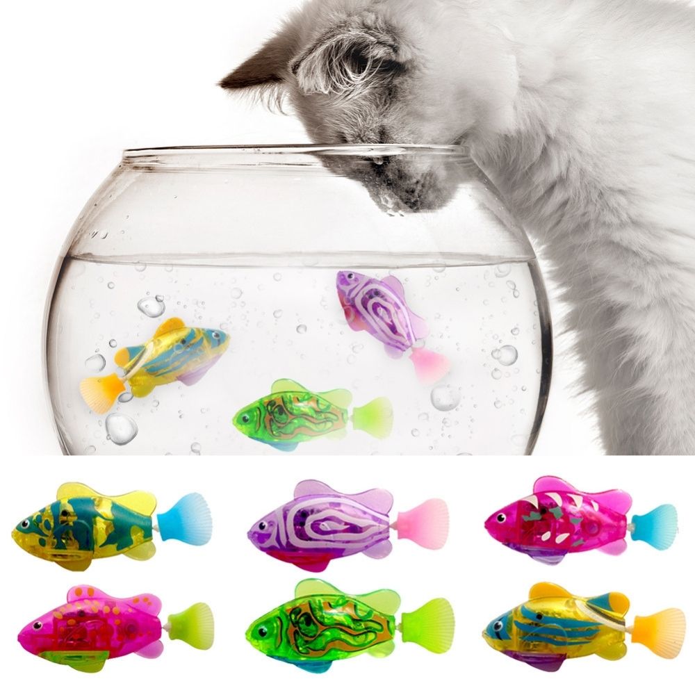 Interaktives Fisch-Katzenspielzeug Set für endlosen Spielspaß und Unterhaltung Ihrer Katze.