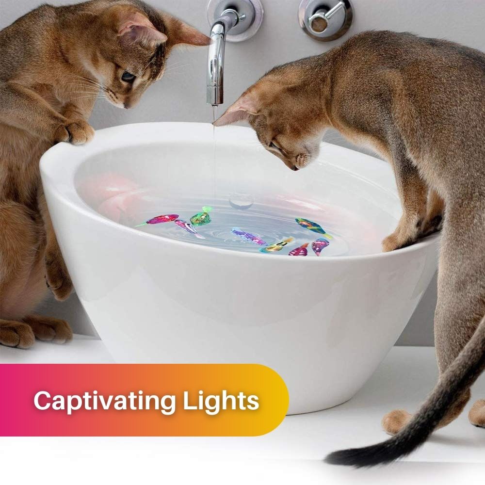 Katzenspielzeug Set: Interaktive Fische bieten Haustieren spannende Abwechslung & Bewegung.