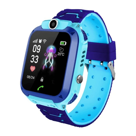 Rosa Kinder Smartwatch mit LBS-Tracking, digitale Uhr für Mädchen, sichere GPS kinderuhr mit Anruffunktion.