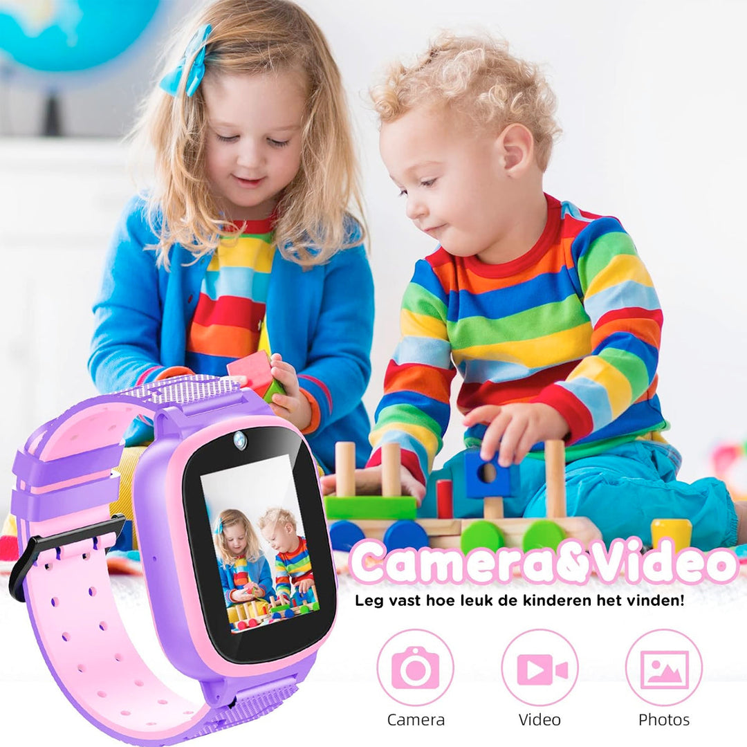 Kinder Smartwatch mit LBS-Tracking, sichere digitale Kinderuhr für Jungen & Mädchen, GPS kinderuhr.