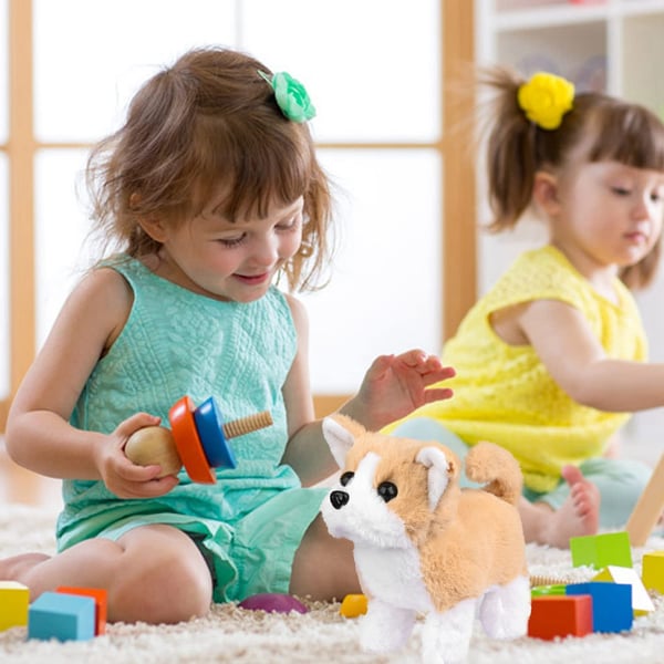 Süßer BuddyPaw interaktiver Spielzeughund, ideal als Geschenk für Kinder, die einen verspielten Welpen lieben.