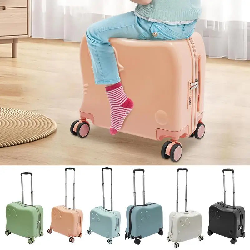Bunter Kinderkoffer Elefant Napoli, robust & rollbar für kleine Reisende. Ideal als Handgepäck.