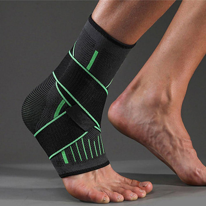 Sportbandage: FlexiFit Knöchelbandage in Schwarz, ideal zur Unterstützung bei sportlichen Aktivitäten & zur Prävention.