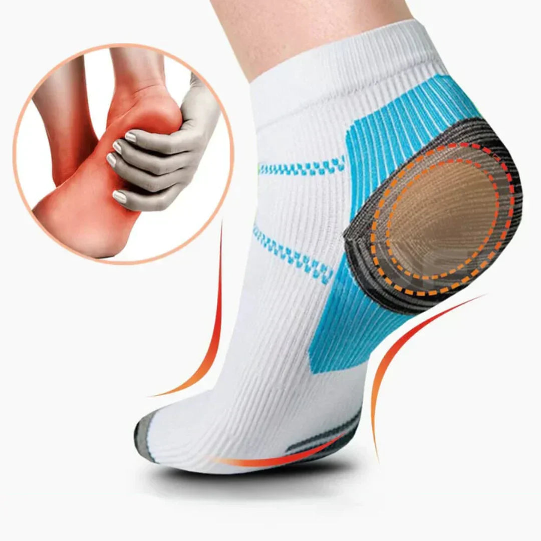 Orthopädische Kompressionssocken unisex, ideal für Sportler & Aktive gegen müde Füße & Schwellungen.