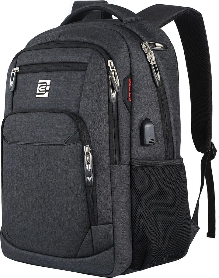 Unisex Laptop-Rucksack, schlank, anti-diebstahl, mit USB-Ladeanschluss, wasserabweisend.