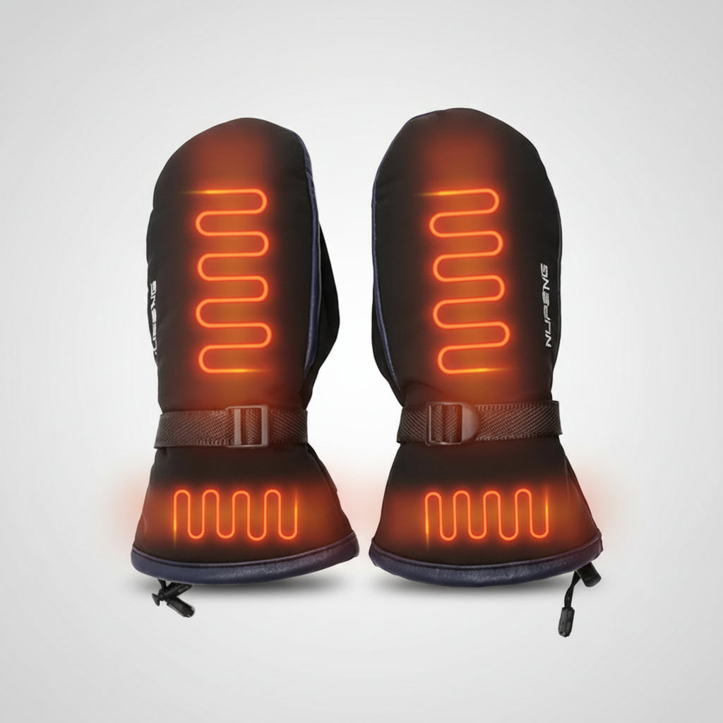 USB-aufladbare beheizbare Handschuhe für Damen & Herren, mit 3 Temperaturstufen für Outdoor-Aktivitäten.