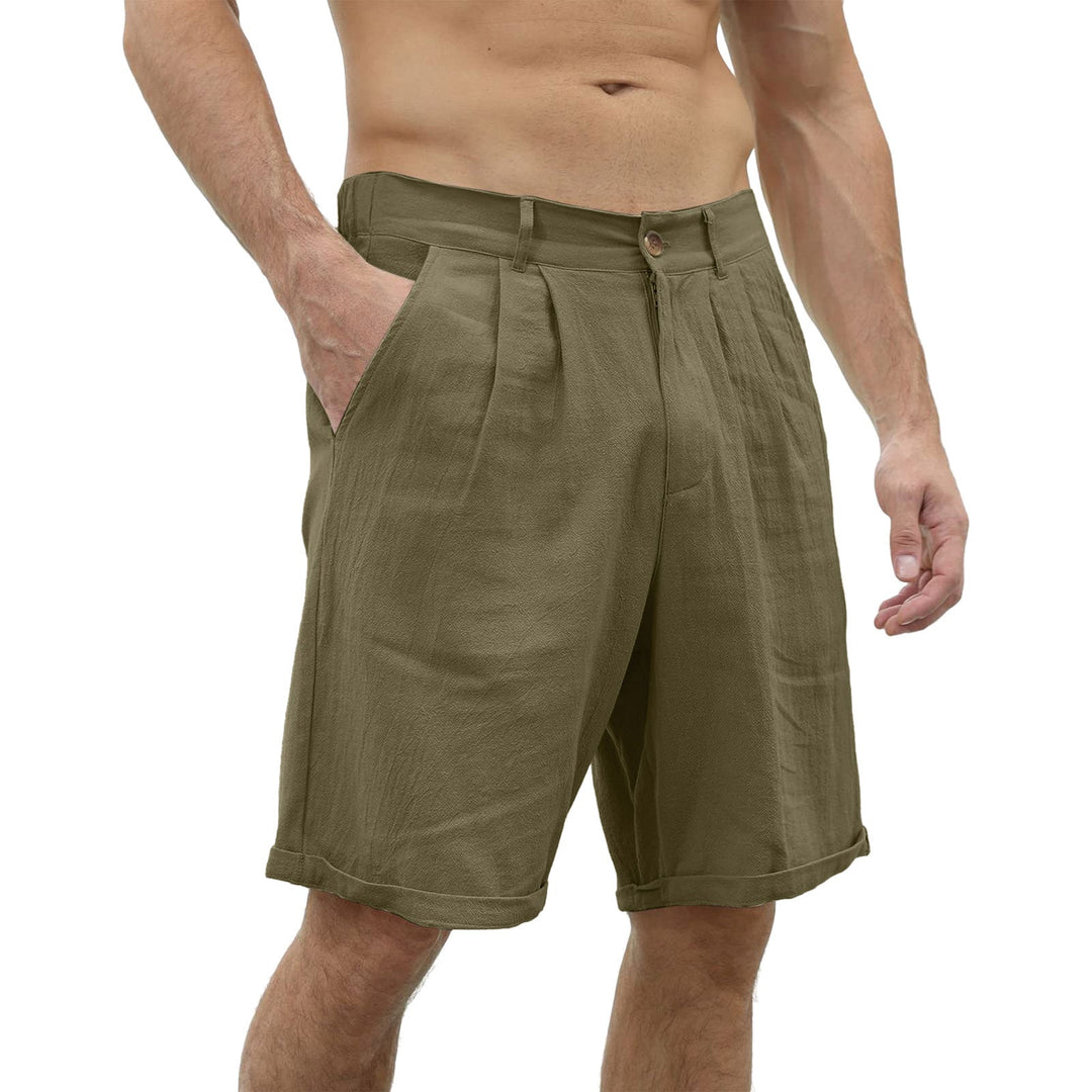 Nahaufnahme des Stretchmaterials der bequemen Jonas Herren Freizeitshorts für maximalen Tragekomfort.