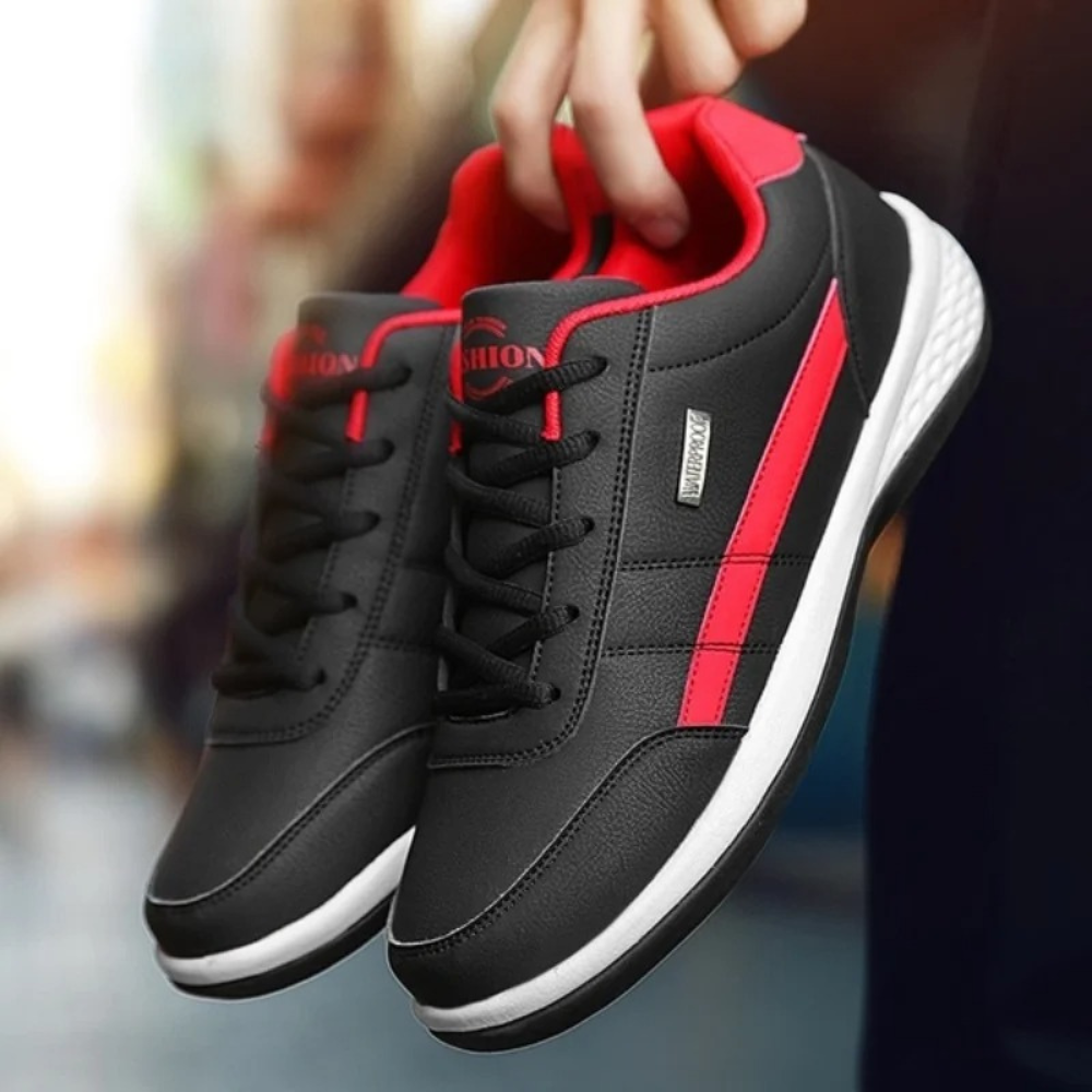 Modern designte orthopädische Herren-Sneaker, die Stil und ergonomische Fußunterstützung verbinden.