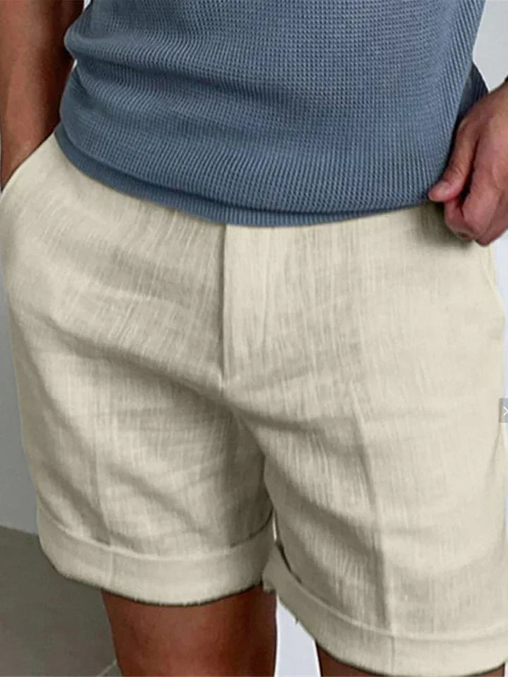 Bequeme Herren Leinen-Shorts Jorin mit lockerer Passform, perfekt für Sommer, Urlaub und Strand.