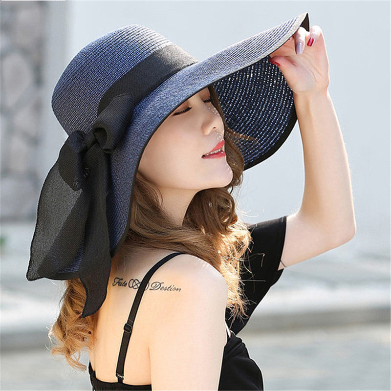 Stilvoller Damen Sommerhut Vivian, leicht & atmungsaktiv, mit breiter Krempe. Perfektes Accessoire für den Sommer.