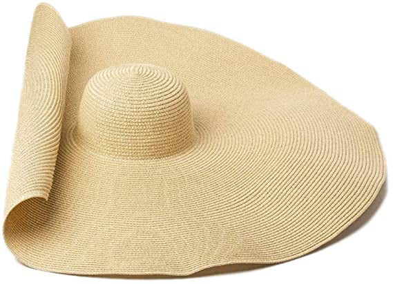 Stylischer Damen Strandhut mit breiter Krempe, atmungsaktiv, perfekter UV-Sonnenschutz für den Urlaub.