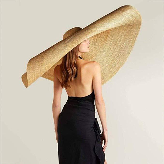 Damen Sommerhut mit breiter Krempe, atmungsaktiv, UV-Schutz für Strand & Freizeit.