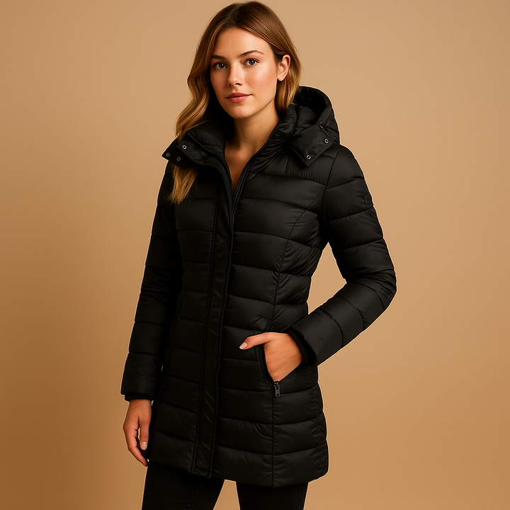 Leichte Damen Steppjacke, warm & bequem. Ideal als Übergangsjacke für kalte Tage.